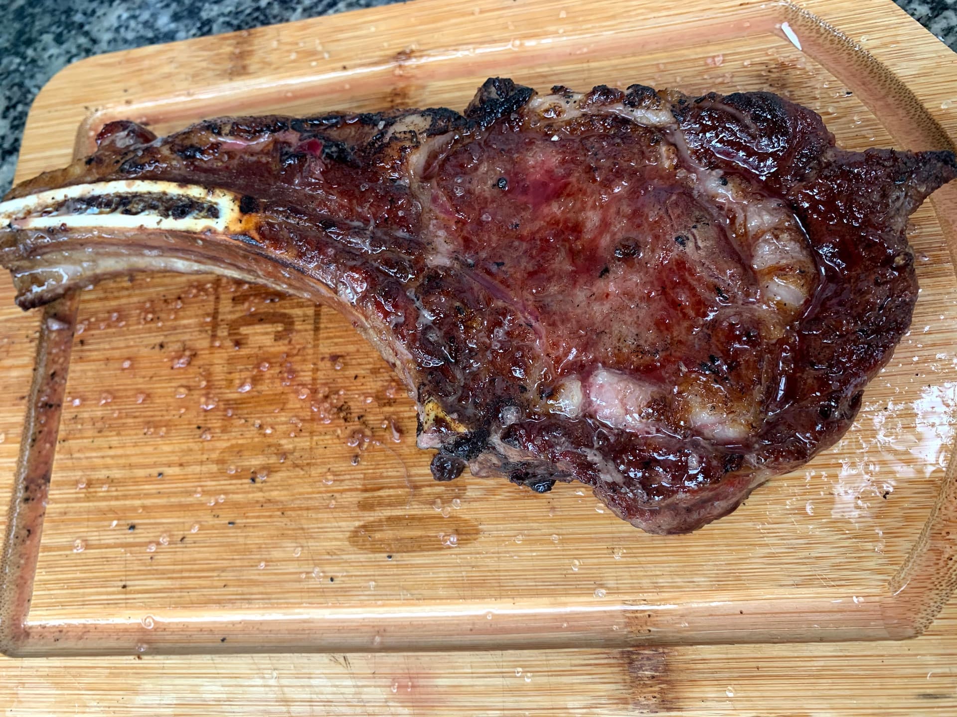 Cooked tomahawk — the story of a cut